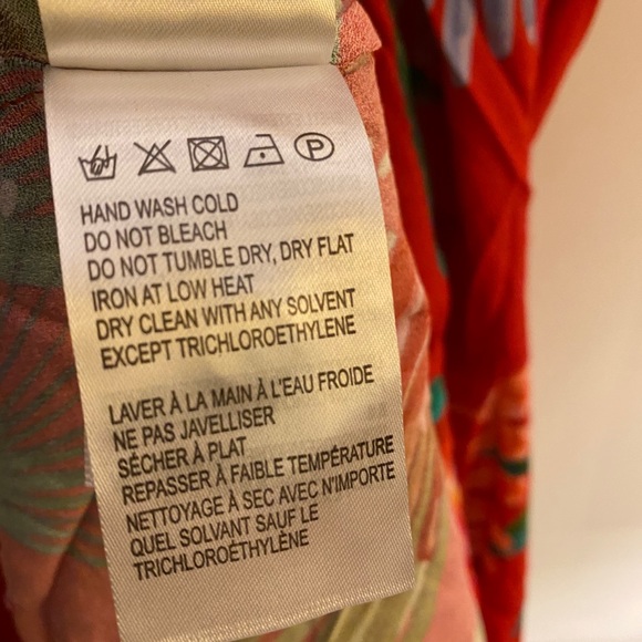 New Farm Rio Red Macaw Bird Print Wrap Dress M - Picture 10 of 15